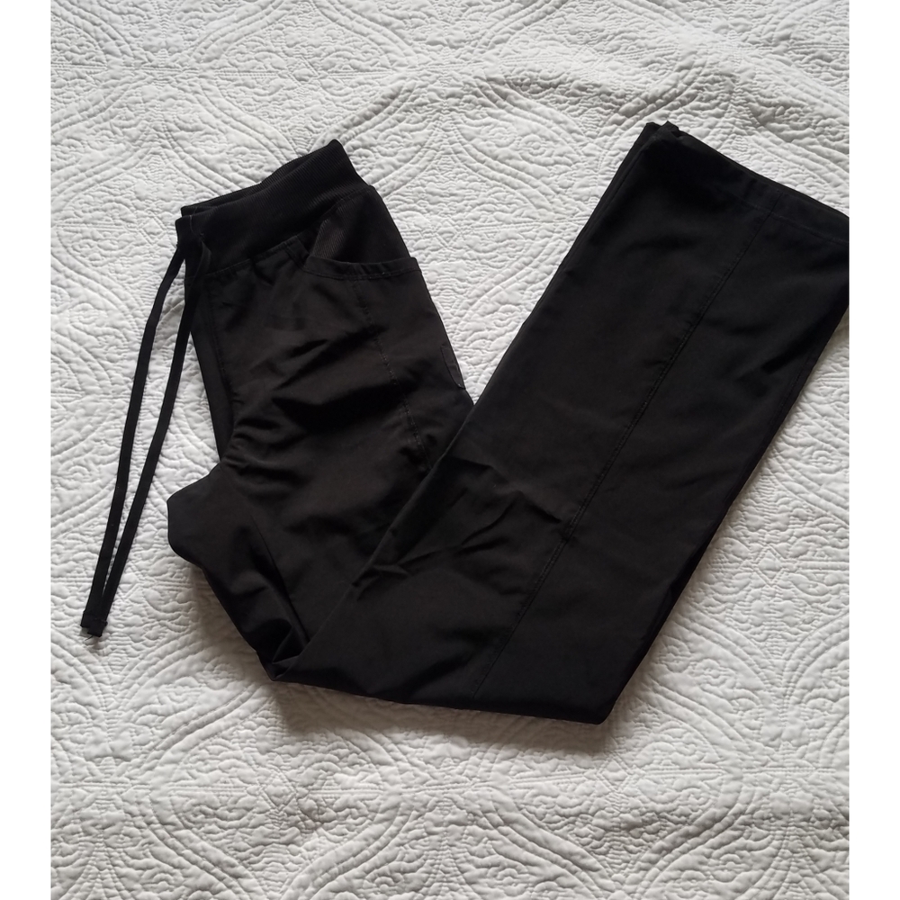 Black Infinity Scrub Pants